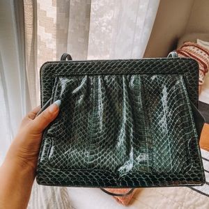 1990s Snake Print Purse